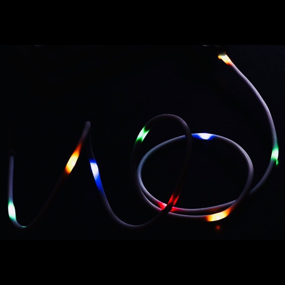 Light up Illuminated iPhone compatible Charge LED Voice 8 pin Charge Cord - Picture 5 of 16